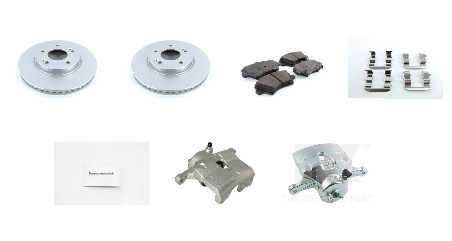 Bremsesett med calipere til Kia