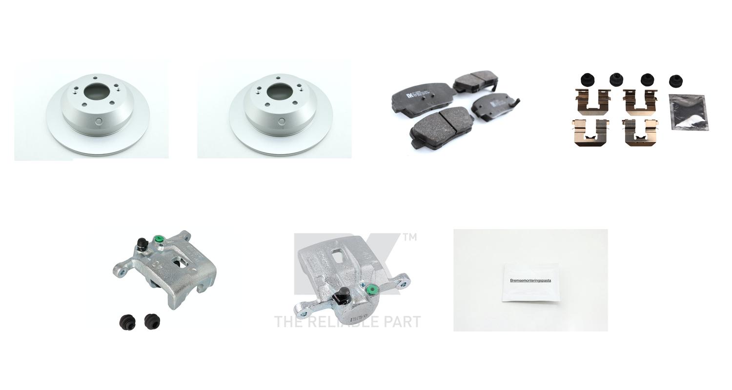 Bremsesett med calipere til Kia