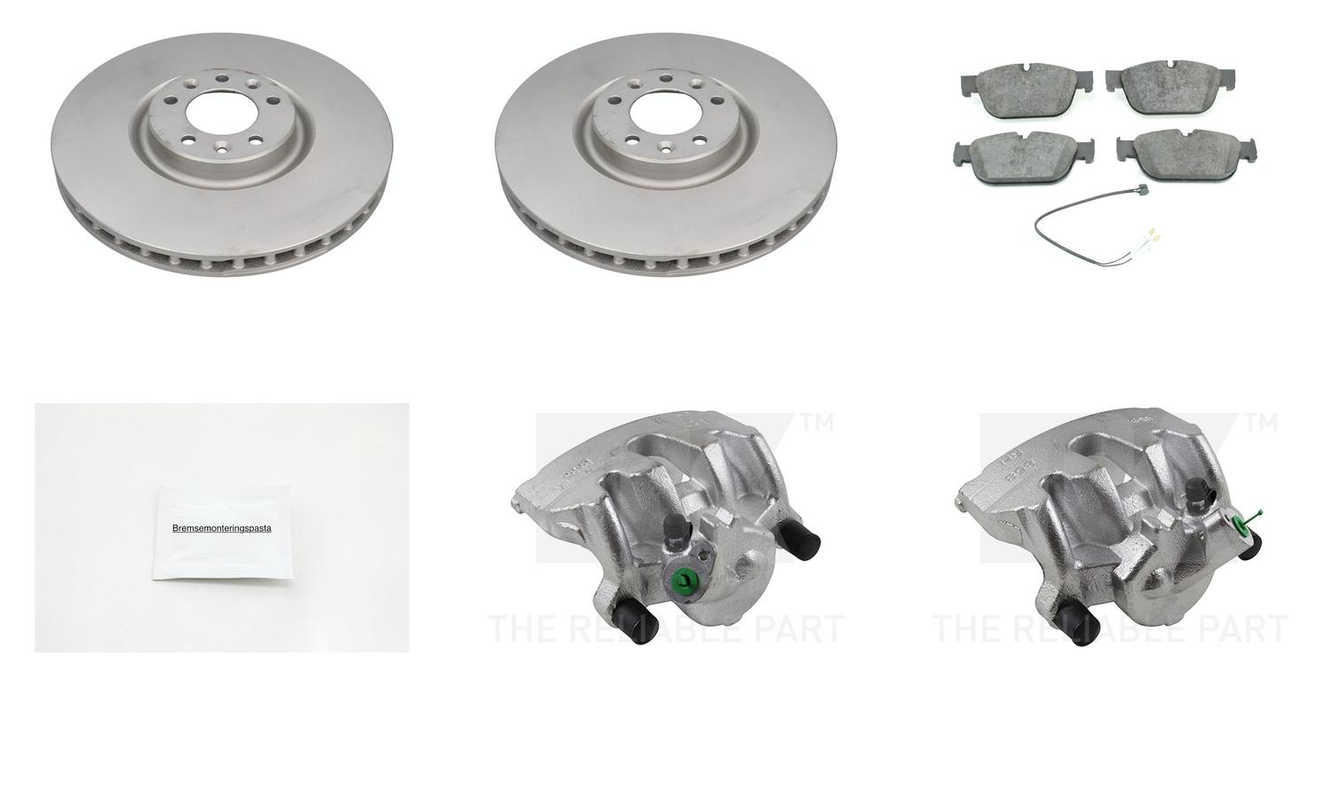 Bremsesett med calipere