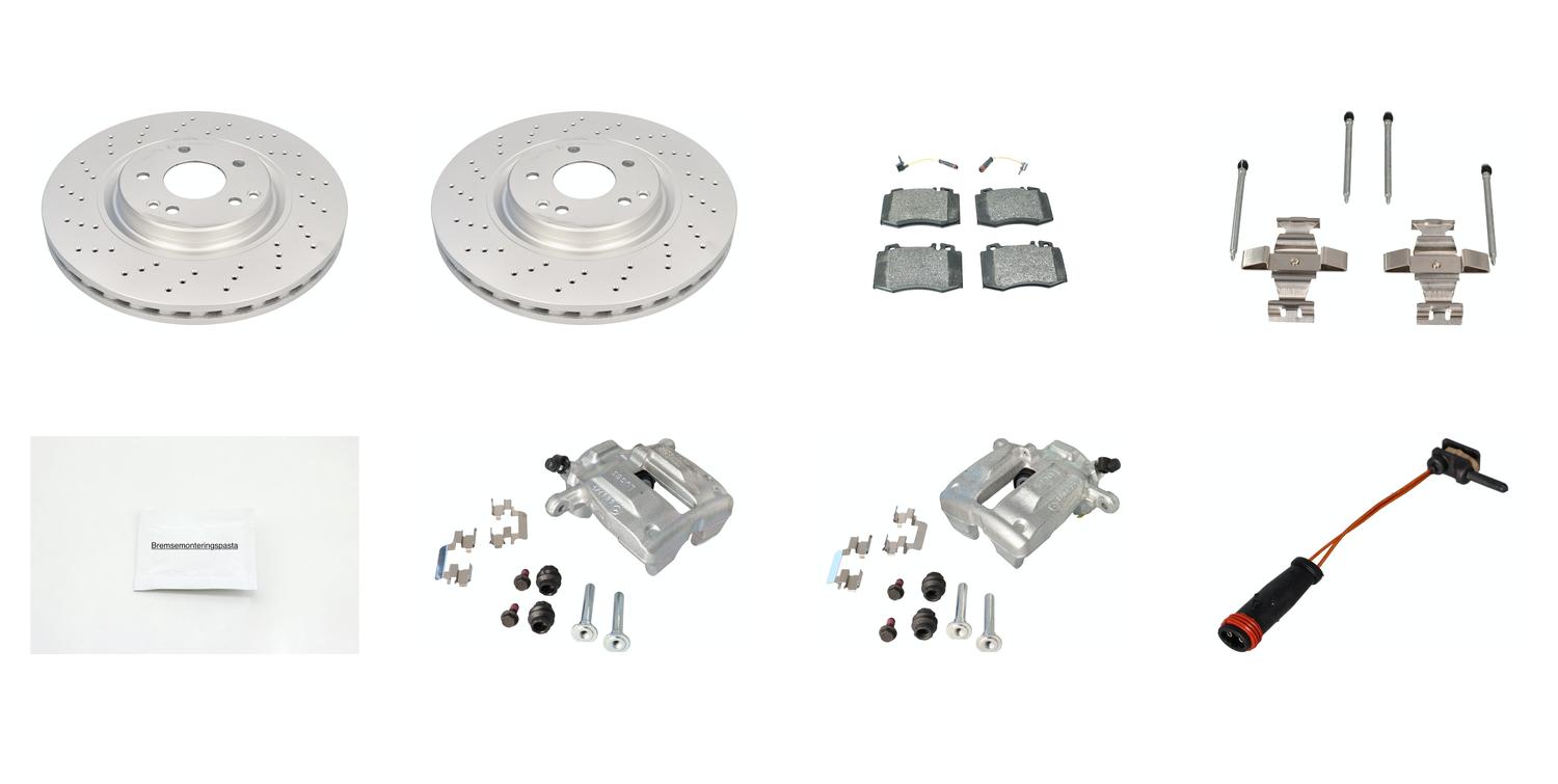 Bremsesett med calipere til Mercedes-Benz