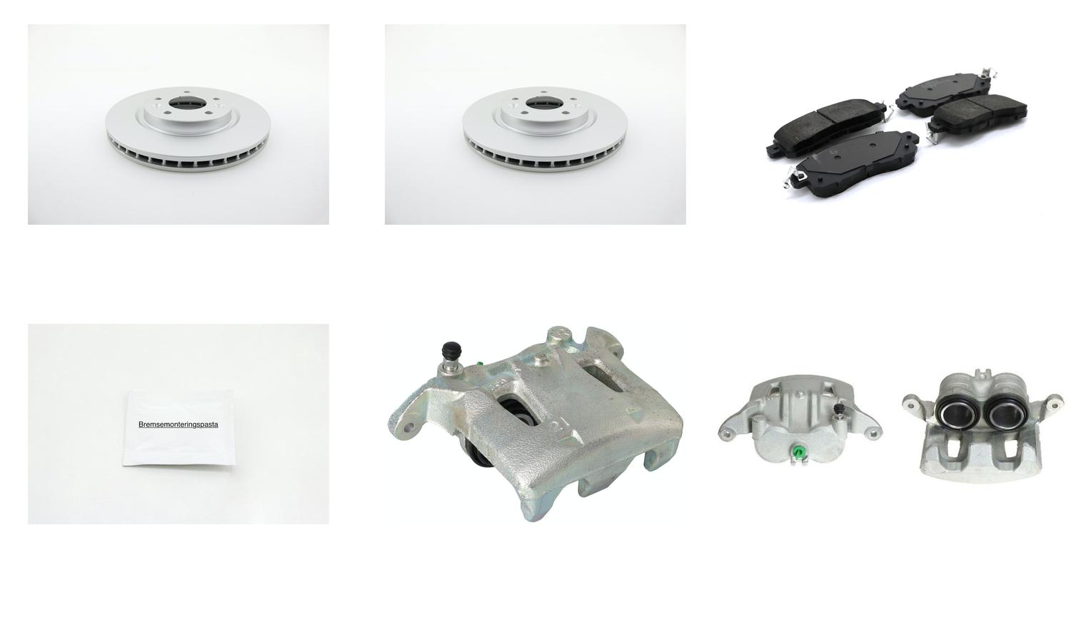 Bremsesett med calipere