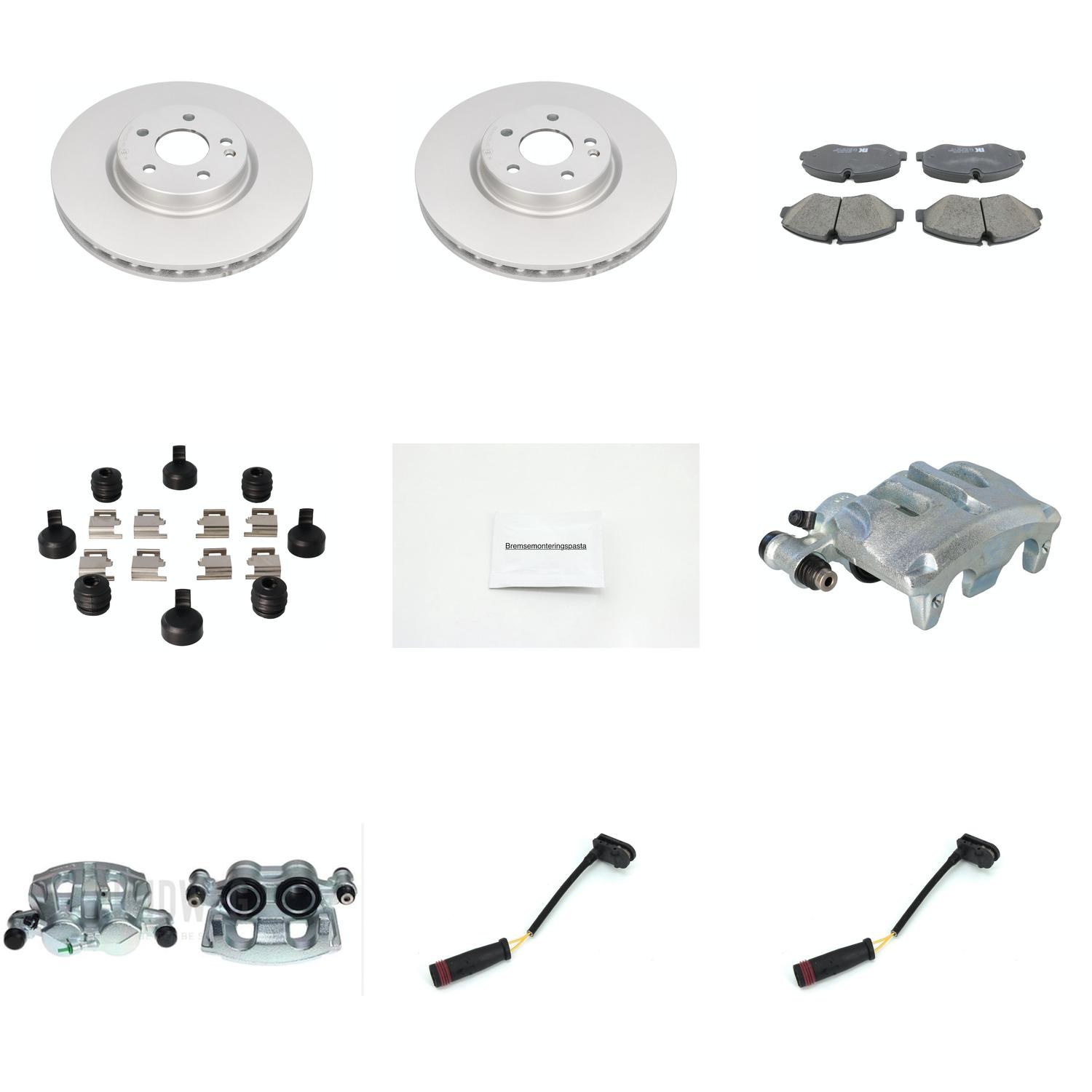 Bremsesett med calipere til Mercedes-Benz