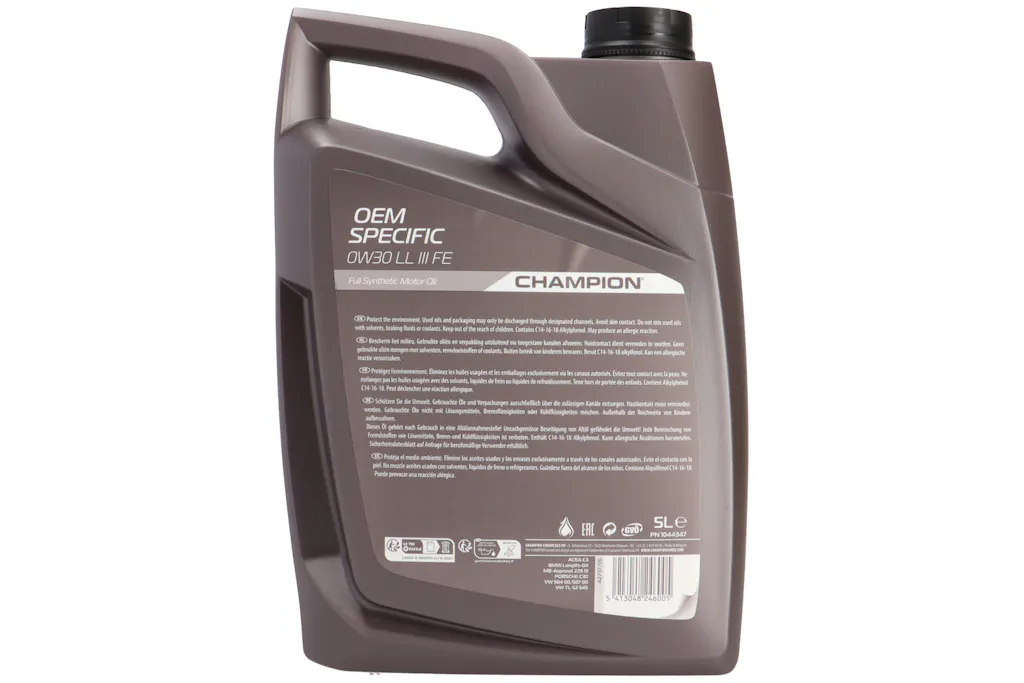 Champion OEM Spec 0W-30 Longlife III FE 5L