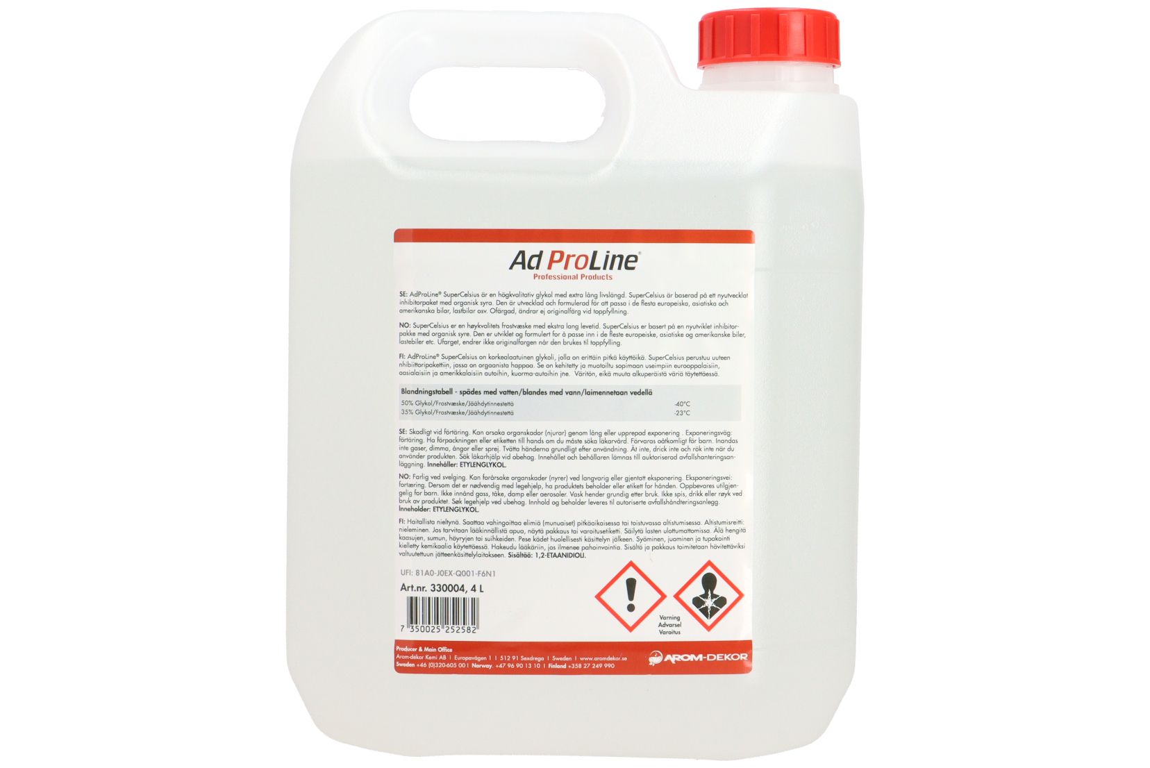 Frostvæske, konsentrat