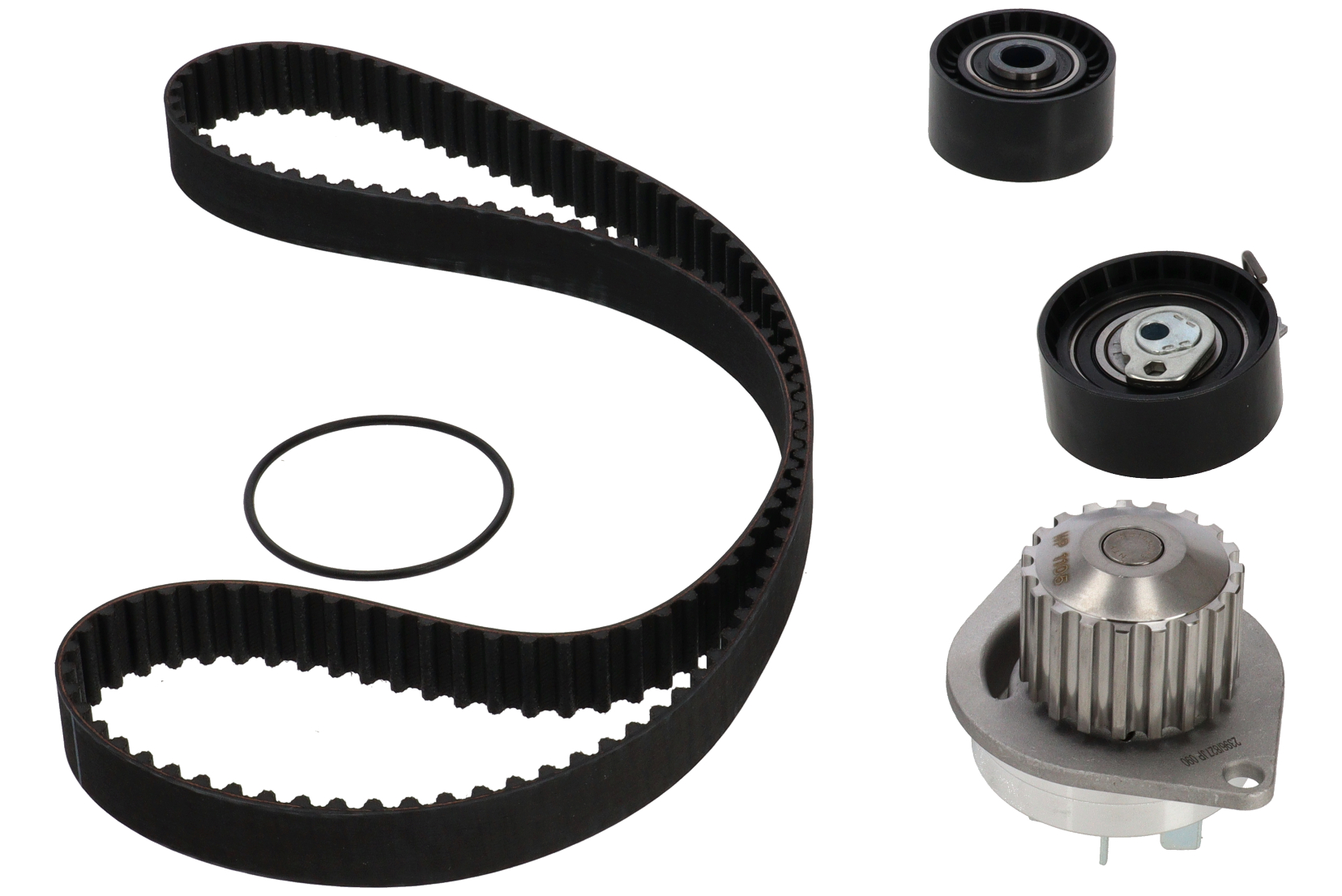 Registerreimsett med vannpumpe