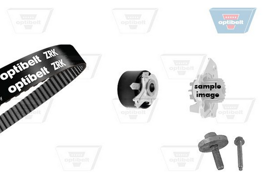 Registerreimsett med vannpumpe