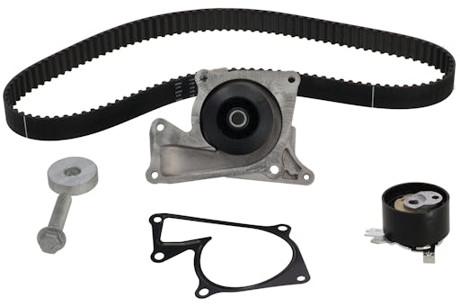 Registerreimsett med vannpumpe