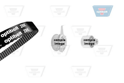 Registerreimsett uten vannpumpe