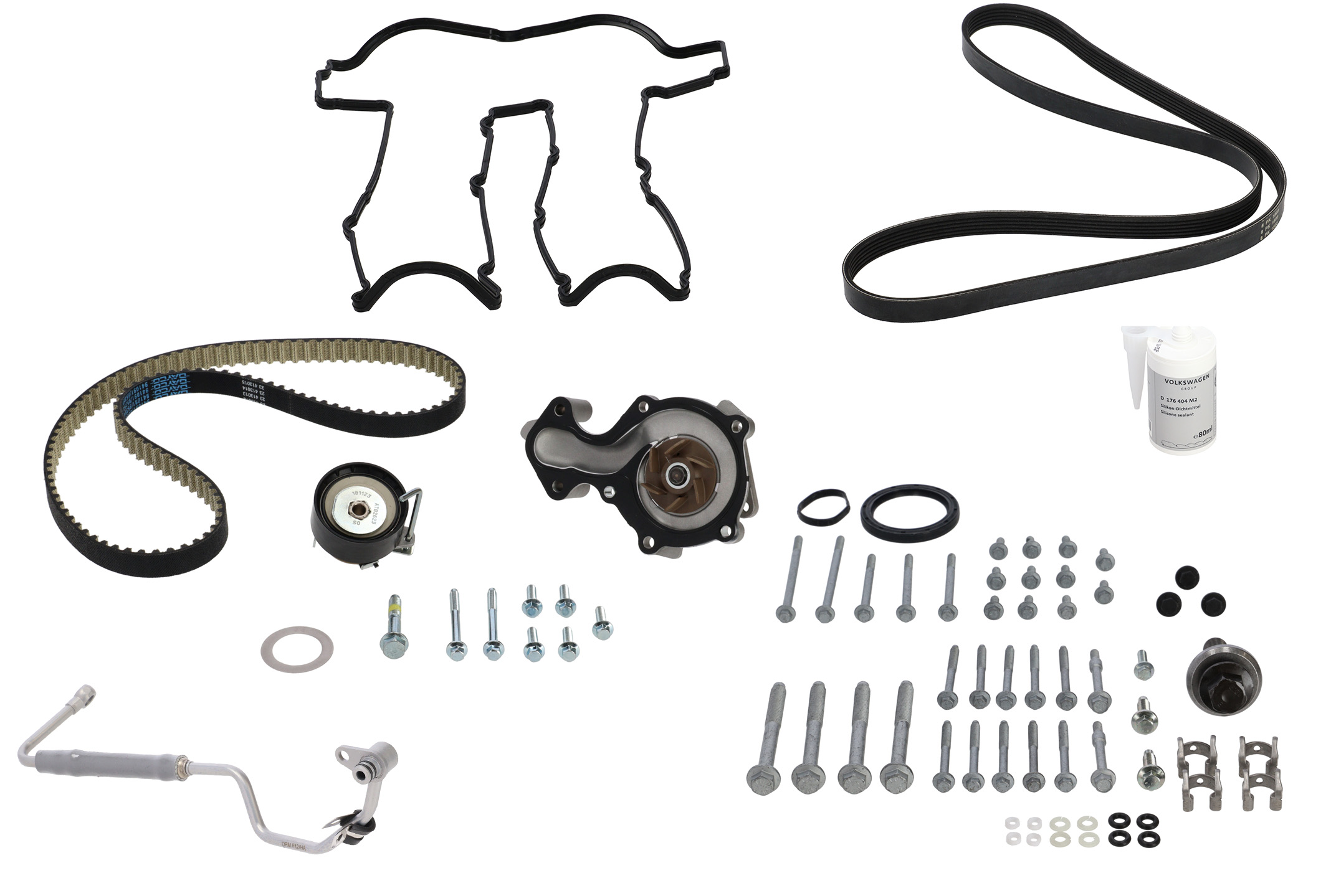 Registerreimsett med vannpumpe