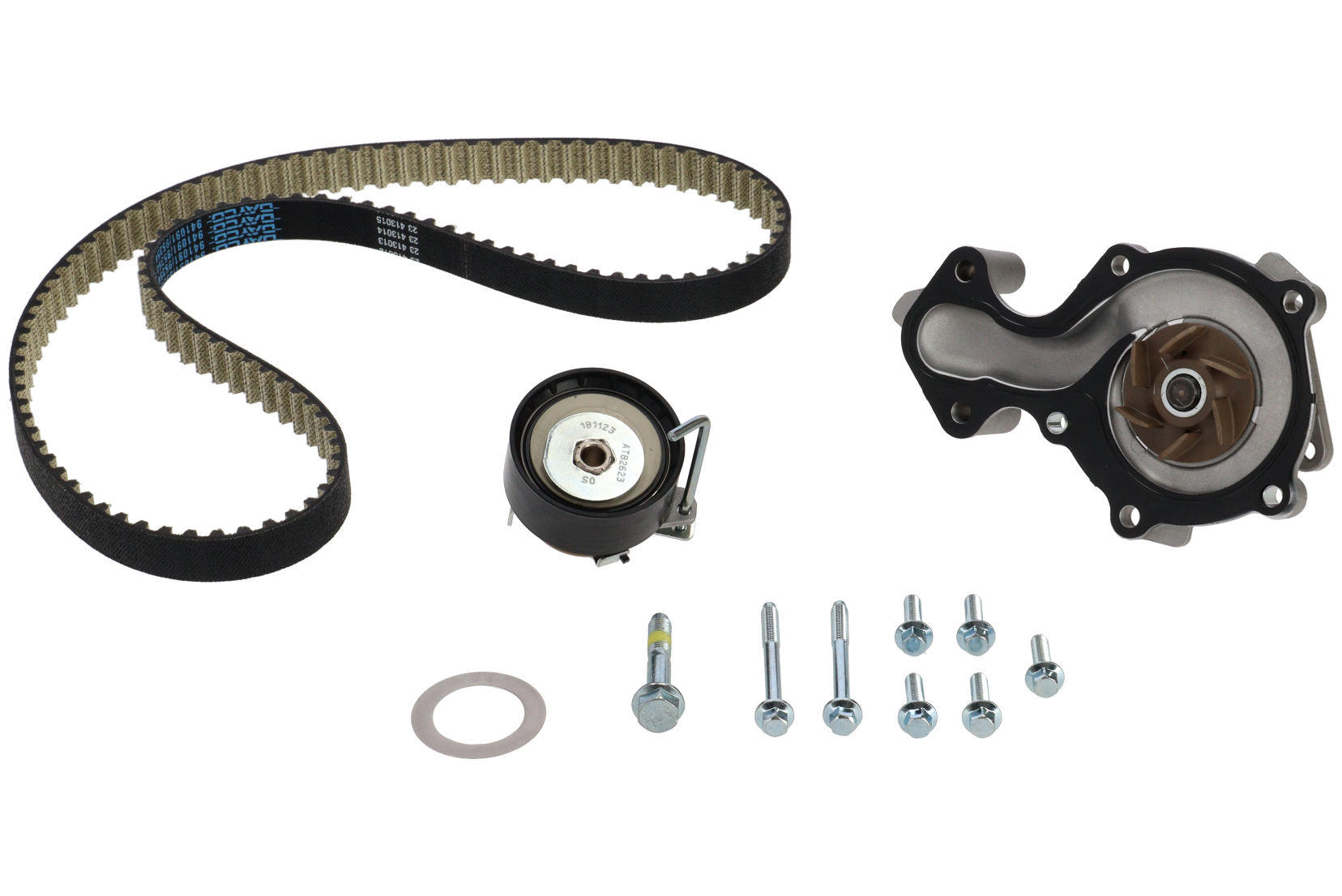 Registerreimsett med vannpumpe