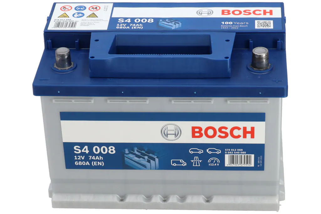 Bilbatteri Bosch S4 008 74Ah 680A 12V