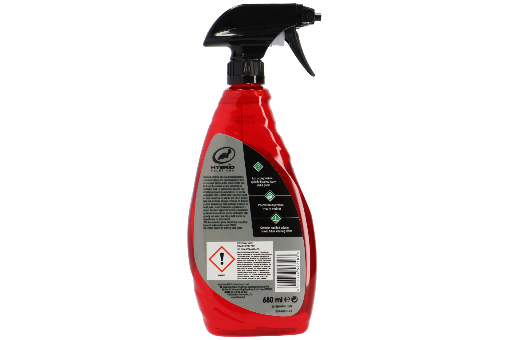Turtle HyperFoam Wheel Cleaner & Tire Prep